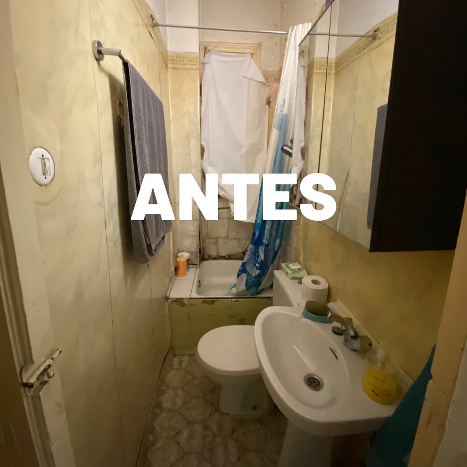 Reforma baño 3 en Madrid — antes y después — antes