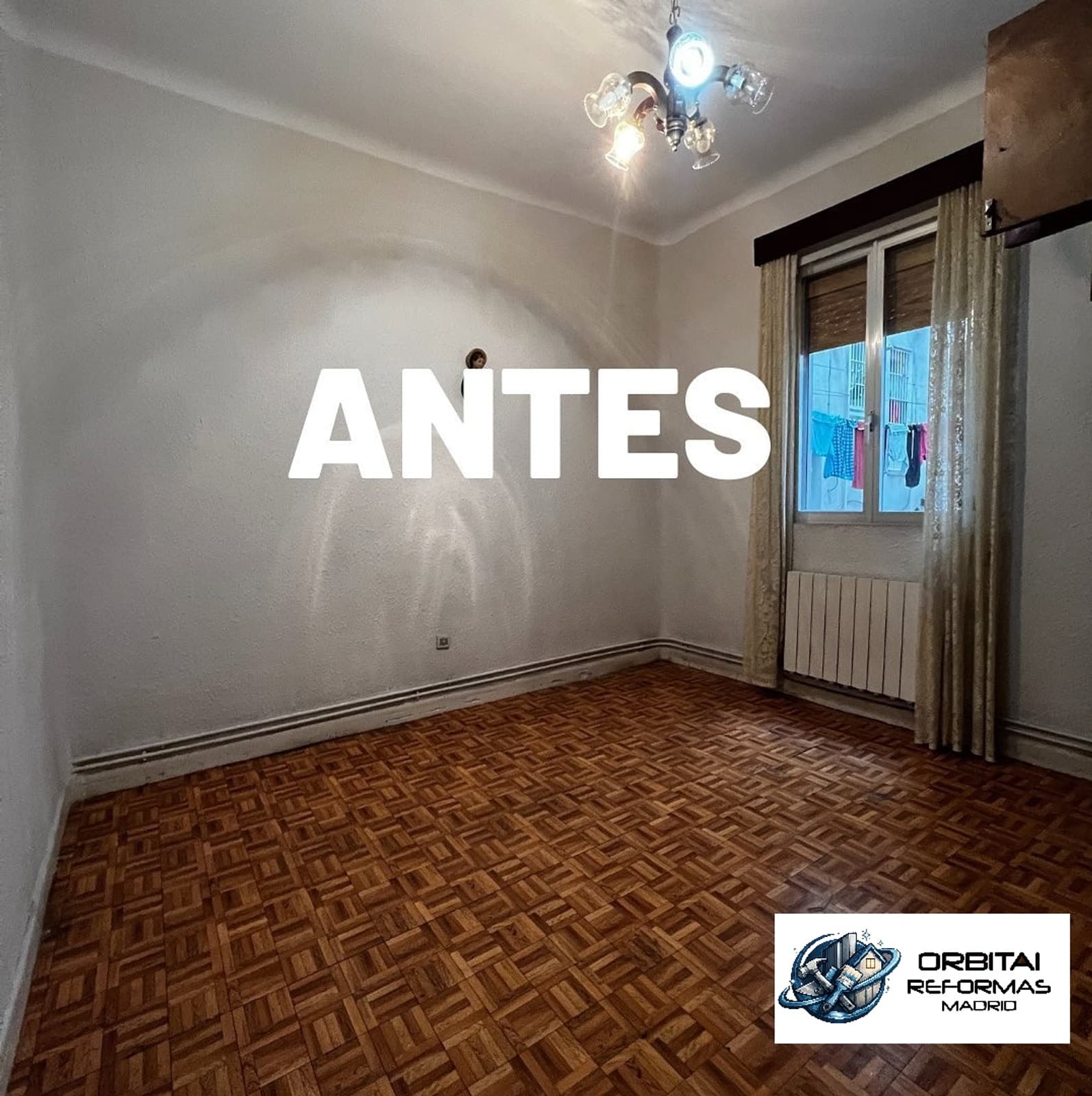 Reforma habitación 4 en Madrid — antes y después — antes