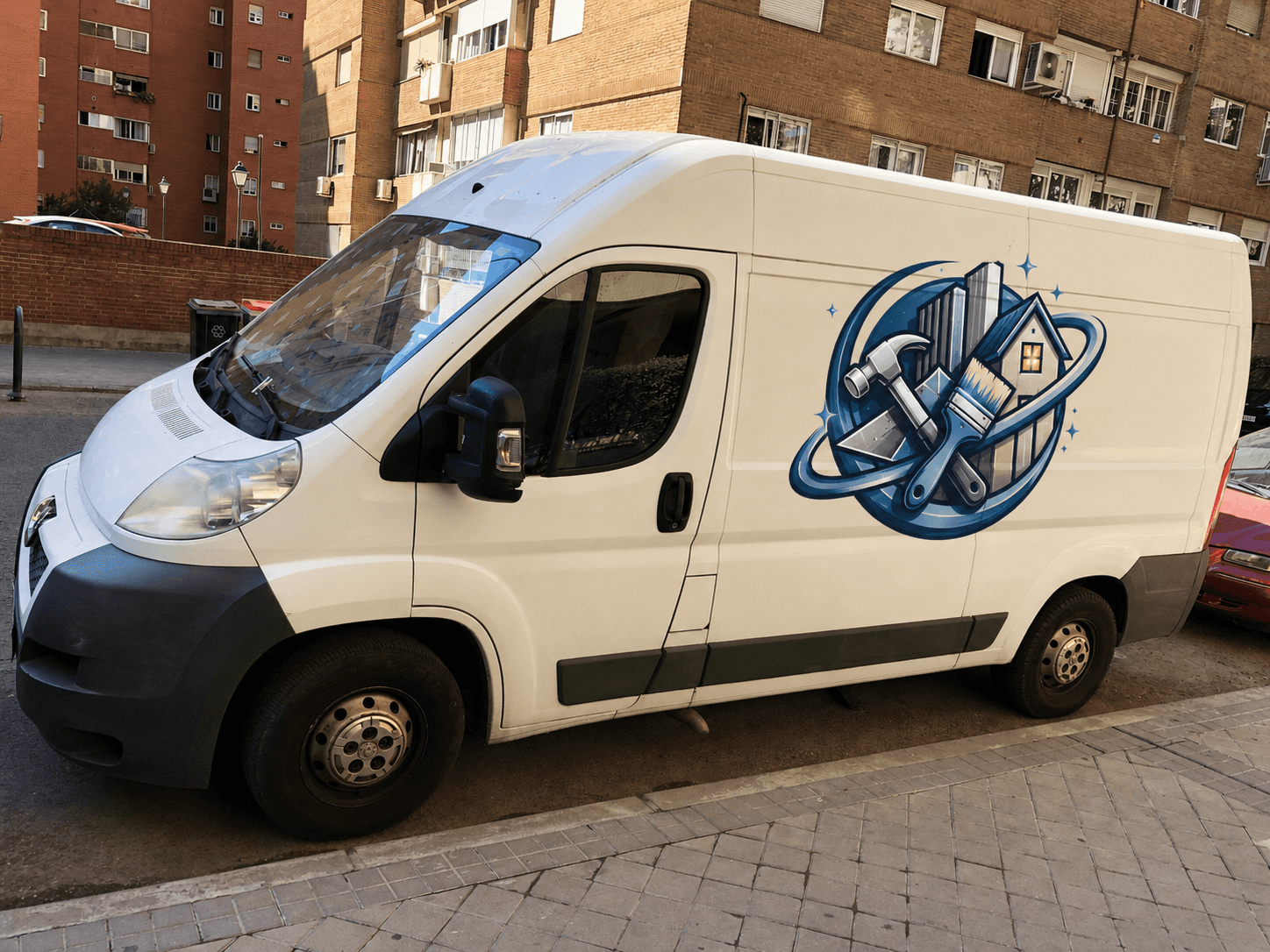 Equipo y vehículos de Reformas OrbitAI Pro Madrid