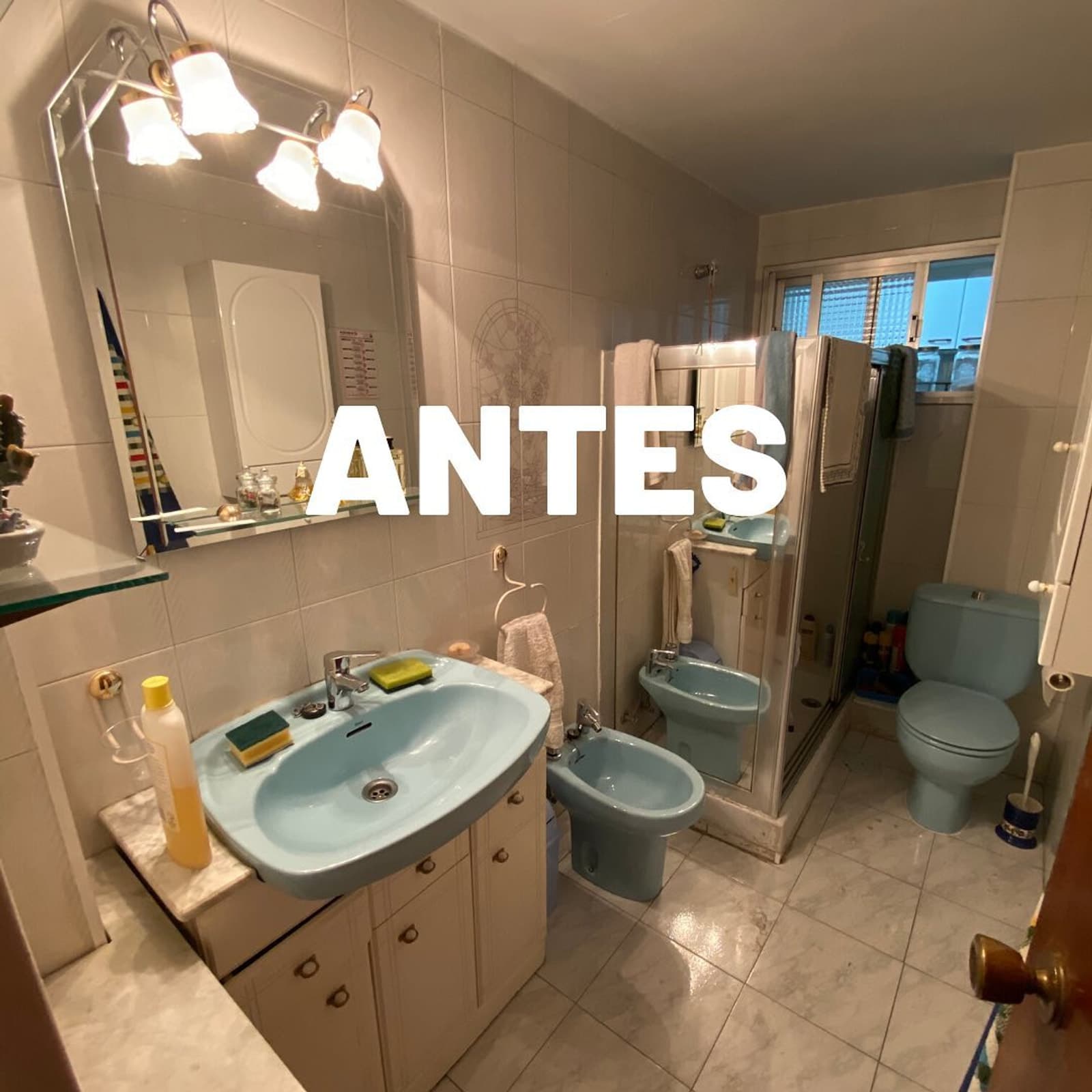Reforma baño 4 en Madrid — antes y después — antes