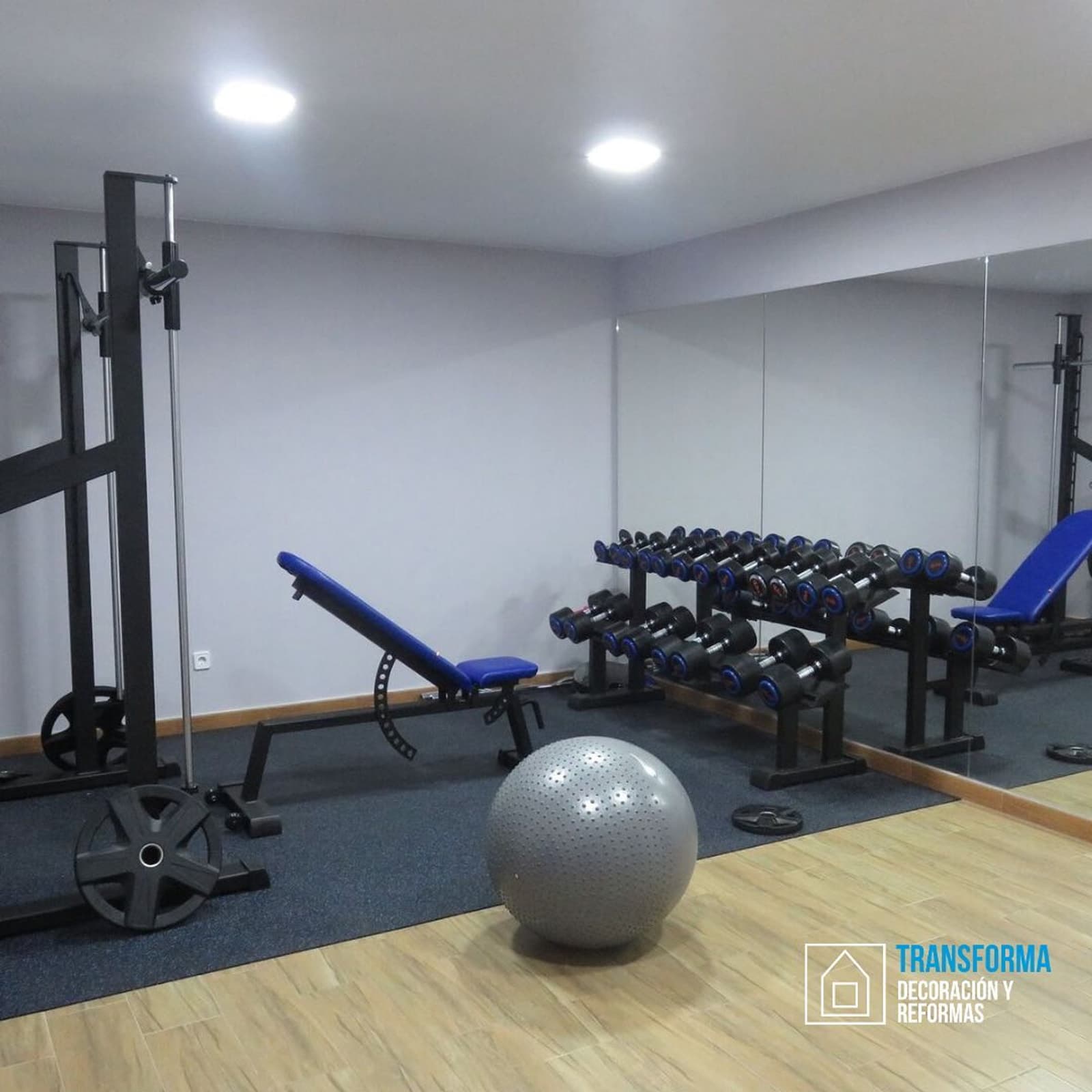 Reforma gimnasio 1 en Madrid — antes y después — después