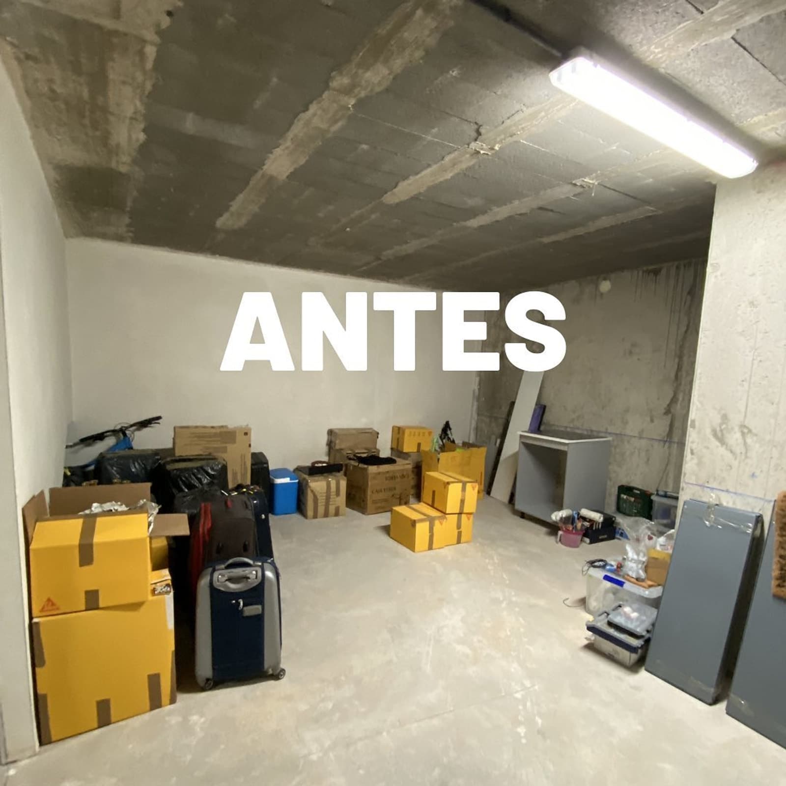 Reforma gimnasio 1 en Madrid — antes y después — antes