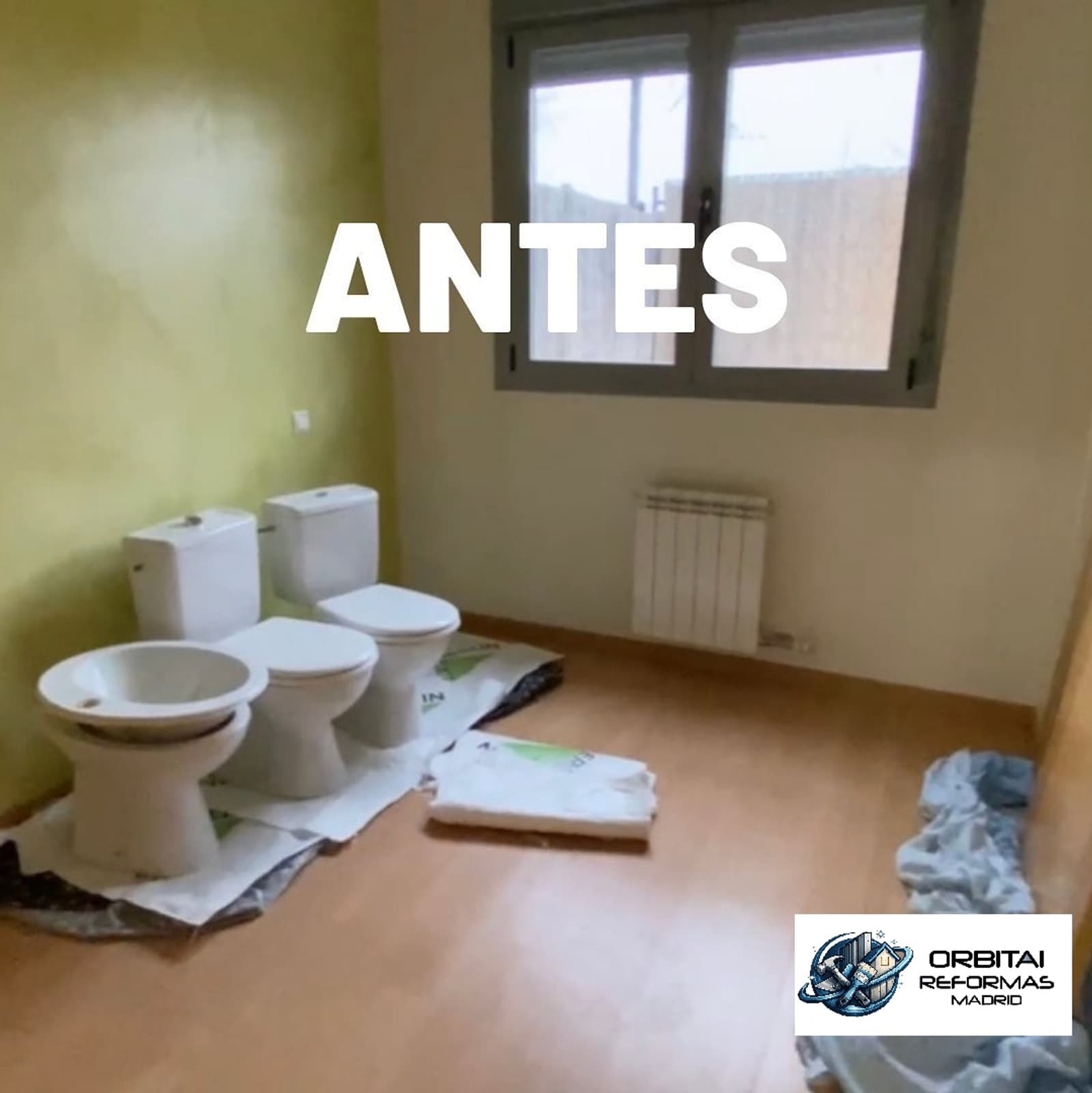 Reforma habitación 3 en Madrid — antes y después — antes